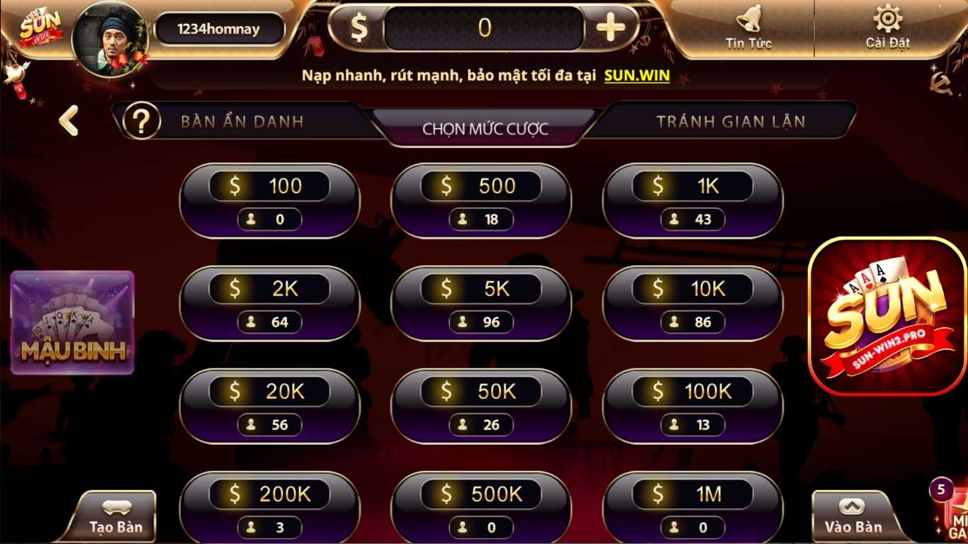 Giới thiệu trò chơi game bài Mậu Binh Sunwin Giới thiệu trò chơi game bài Mậu Binh Sunwin