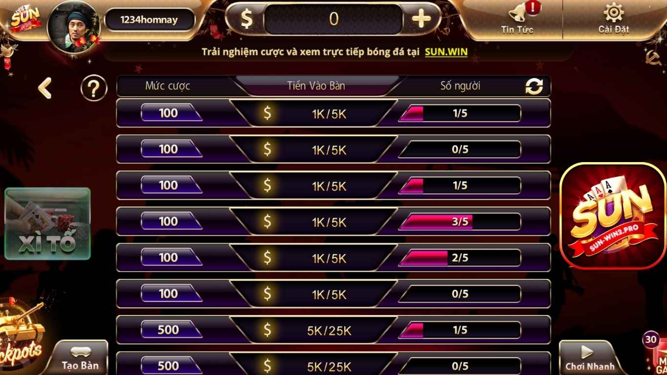 Giới thiệu game bài Xì Tố Sunwin Giới thiệu game bài Xì Tố Sunwin